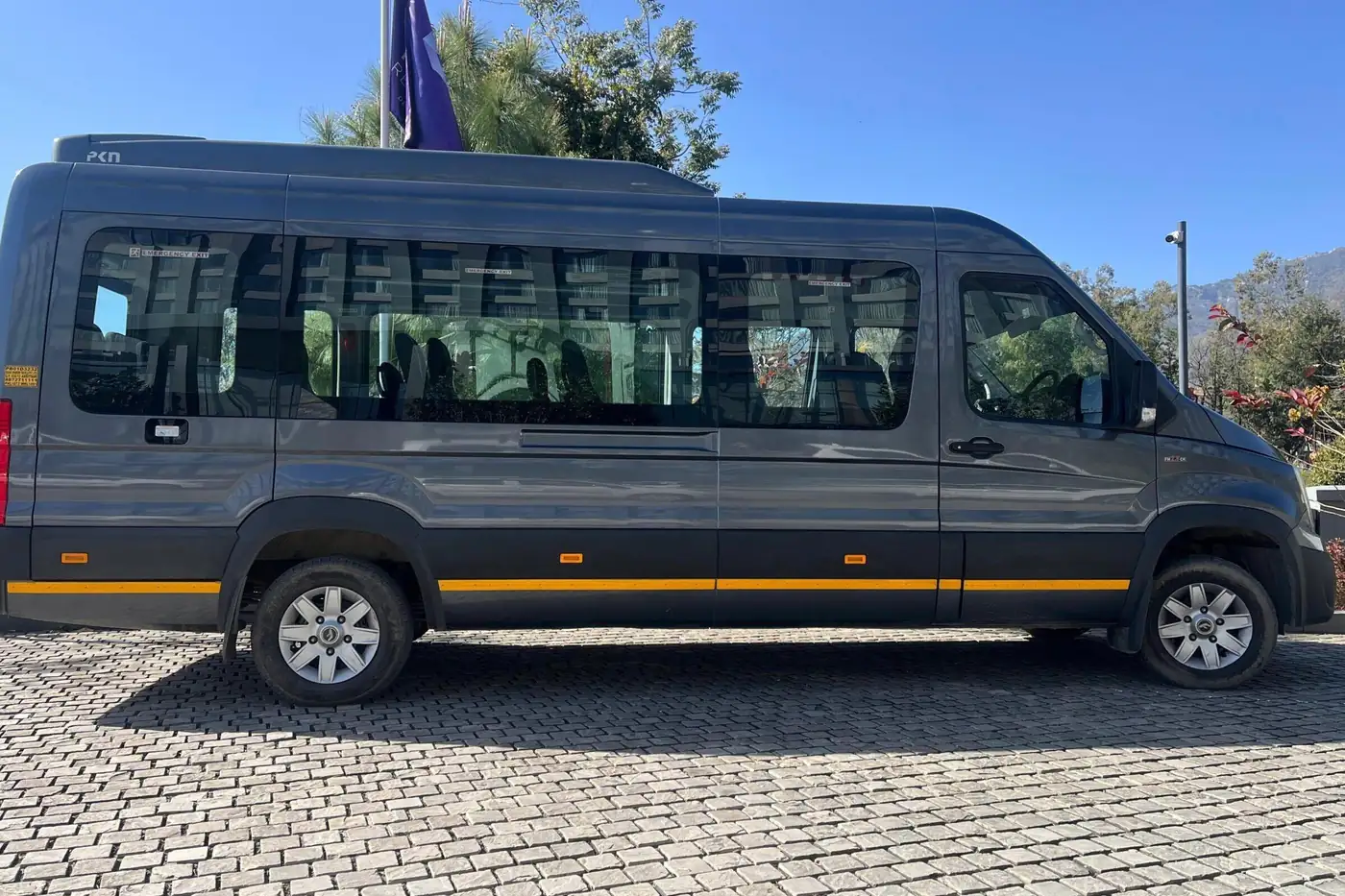 Tempo Traveller minibus used for family and group travel from Mangalore